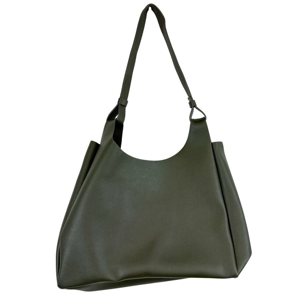 Neiman Marcus PVC Tote Bag Green Shoulder